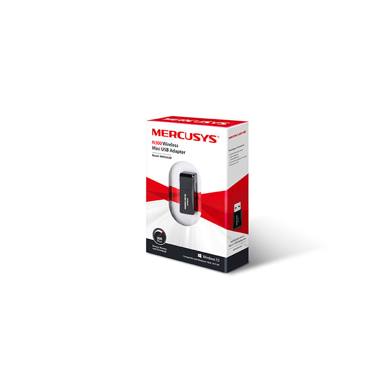 Mercusys MW300UM - Mini adaptador USB Wireless N300
